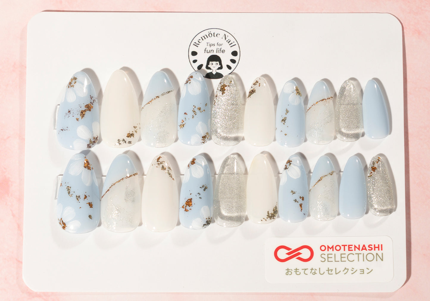 Wooden flower Skyblue