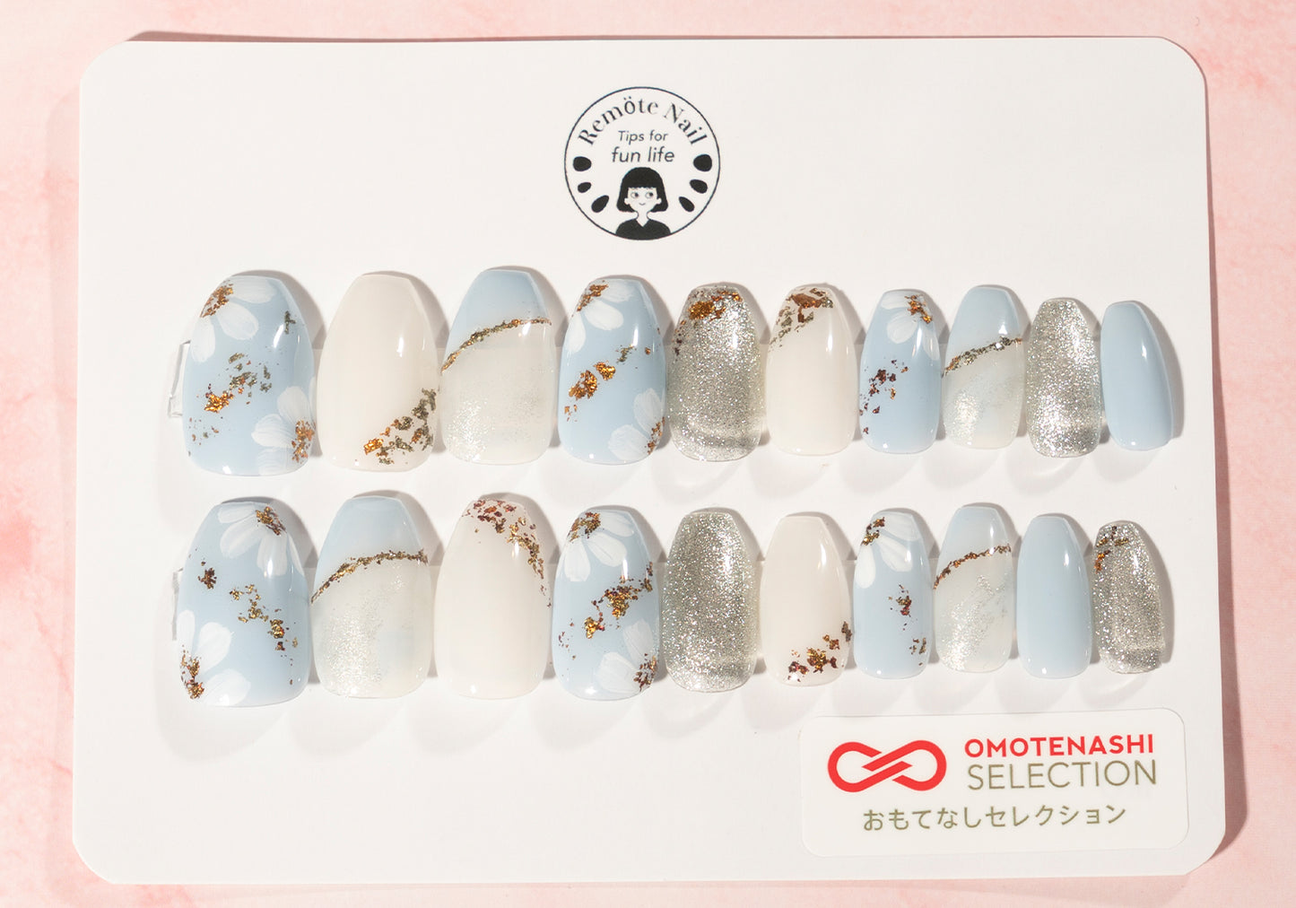 Wooden flower Skyblue