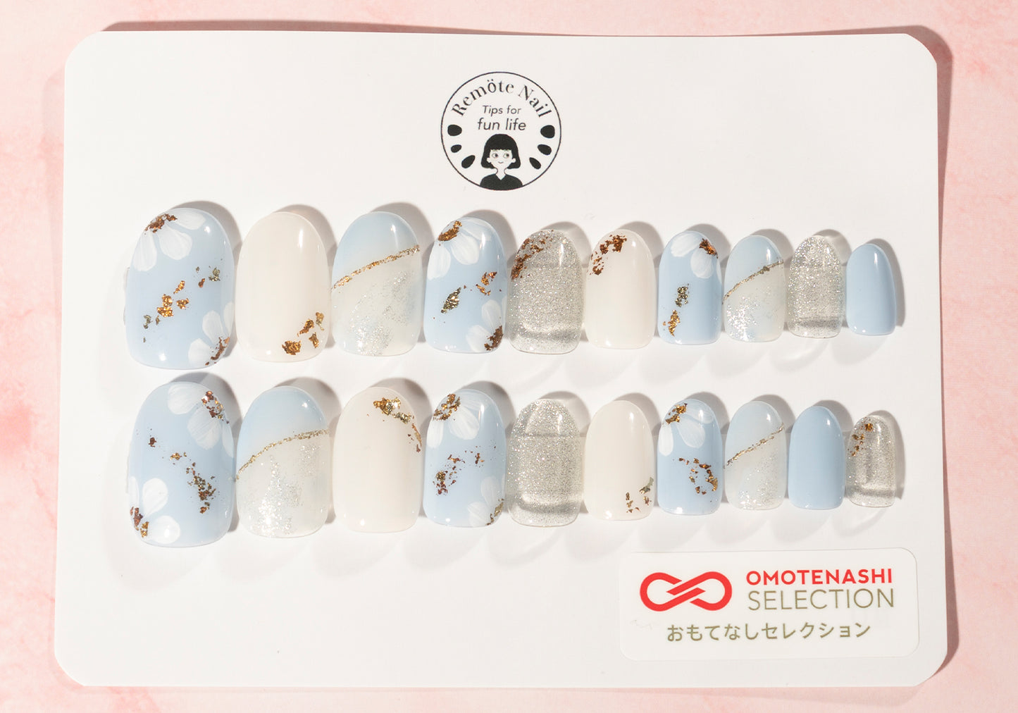 Wooden flower Skyblue
