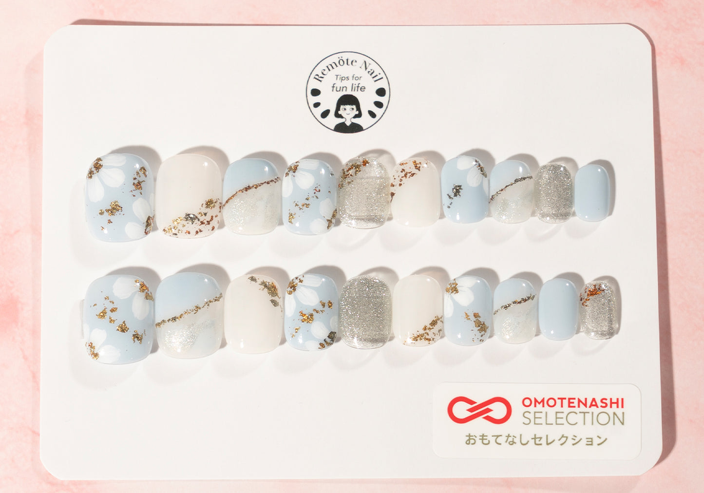 Wooden flower Skyblue